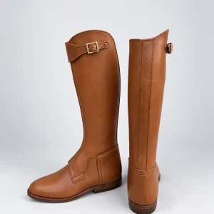 Classic Tan Leather Polo Riding Boots