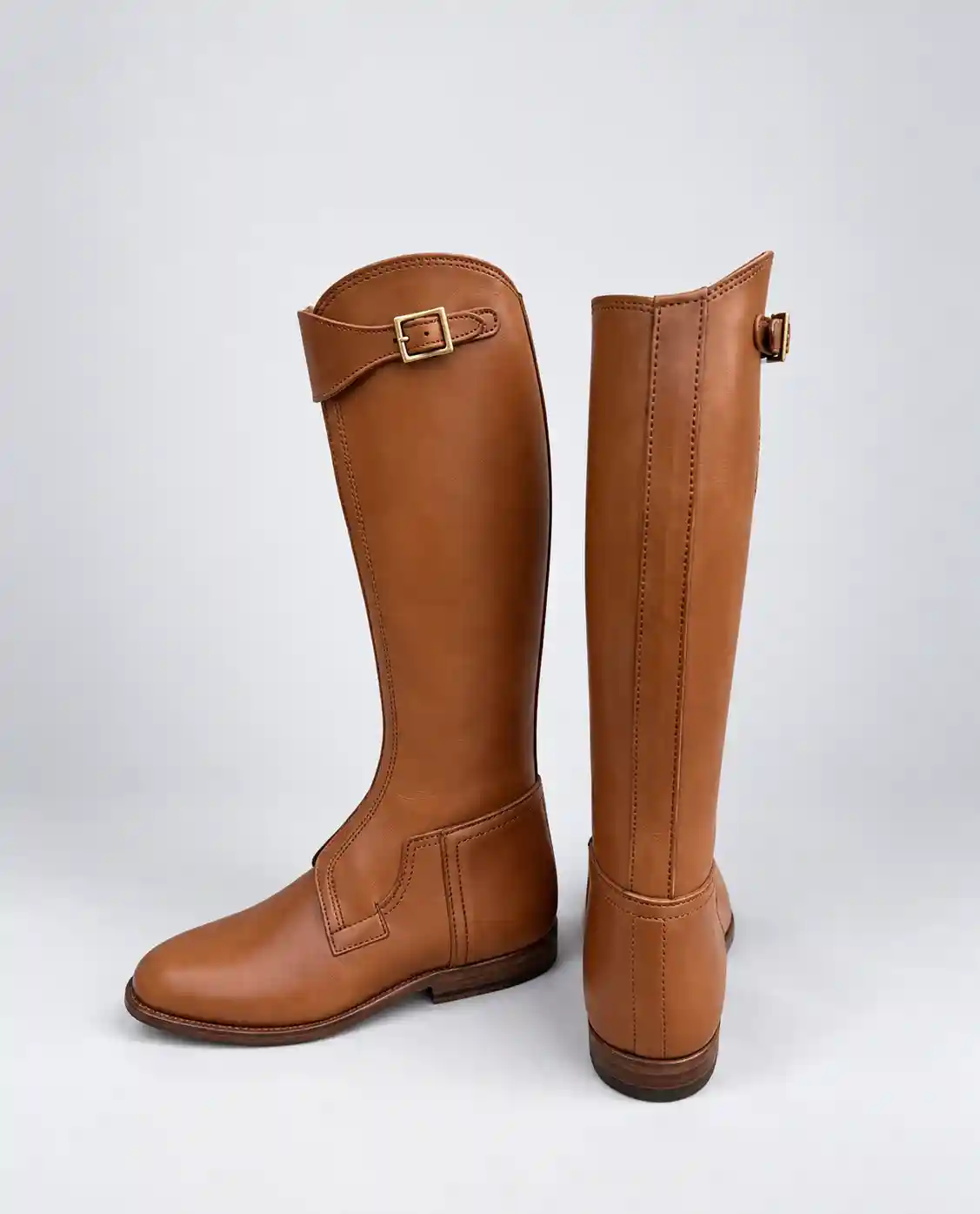 Classic Tan Leather Polo Riding Boots