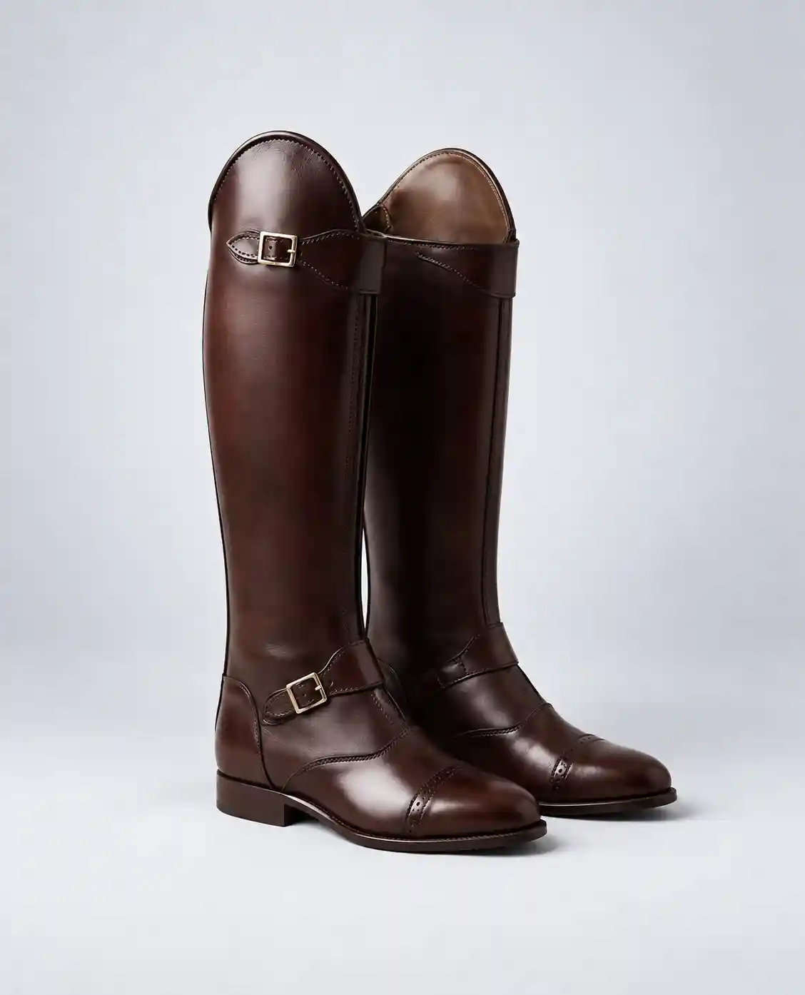 Heritage Brown Leather Equestrian Boots