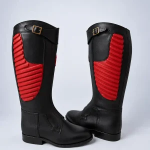 Pro Guard Black & Red Polo Boots