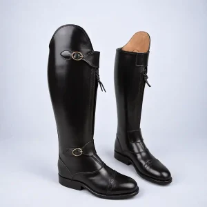Signature Black Leather Equestrian Boots
