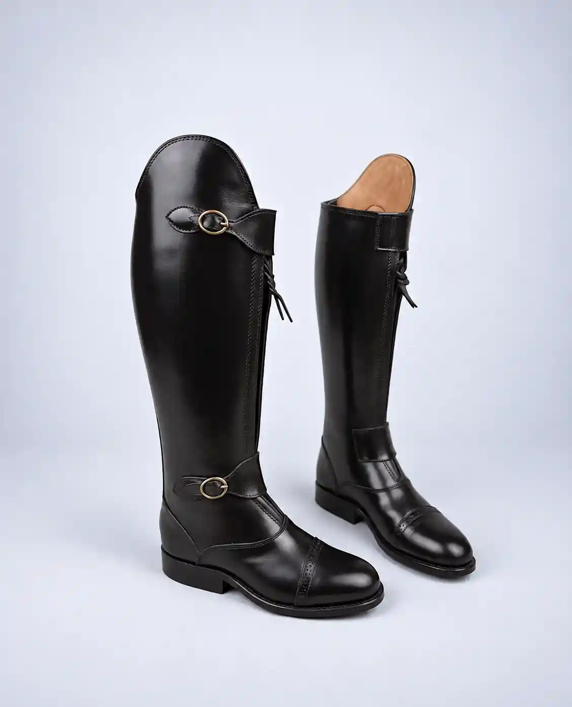 Signature Black Leather Equestrian Boots